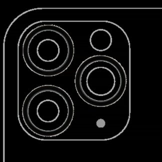 Rückkamera-Blendenring einzeln für iPhone 11 Pro / 11 Pro Max (Space Gray) (3-teiliges Set) (10er-Pack)