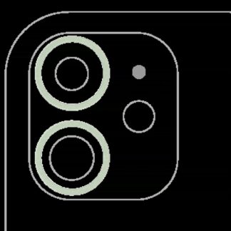 Rückkamera-Blendenring einzeln für iPhone 11 (Green (Grün)) (2-teiliges Set) (10er-Pack)