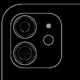 Rückkamera-Glas (nur Glas) mit Klebefolie für iPhone 12 / 12 Mini (2-teiliges Set) (Aftermarket Plus)