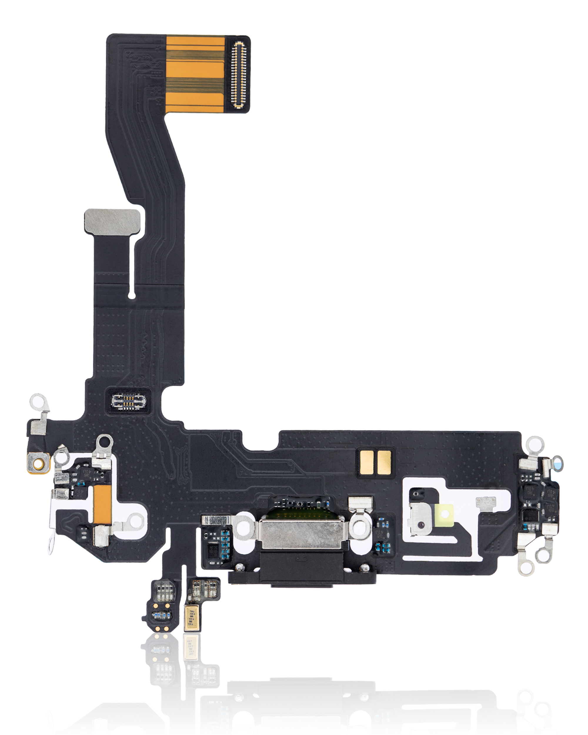 Ladebuchse Flexkabel für iPhone 12 / 12 Pro (Aftermarket Plus) (Graphite) – Bild 3