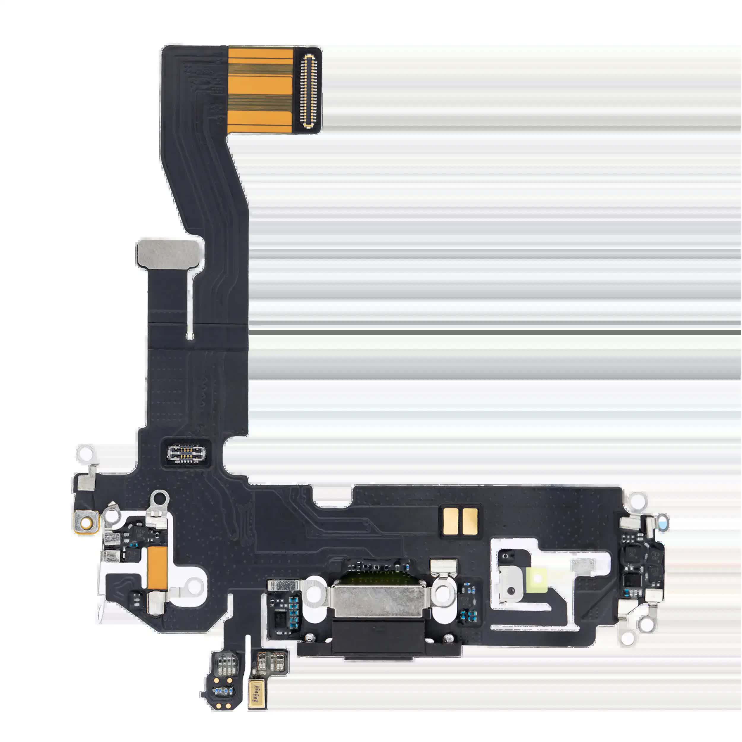 Ladebuchse Flexkabel für iPhone 12 / 12 Pro (Aftermarket Plus) (Graphite)