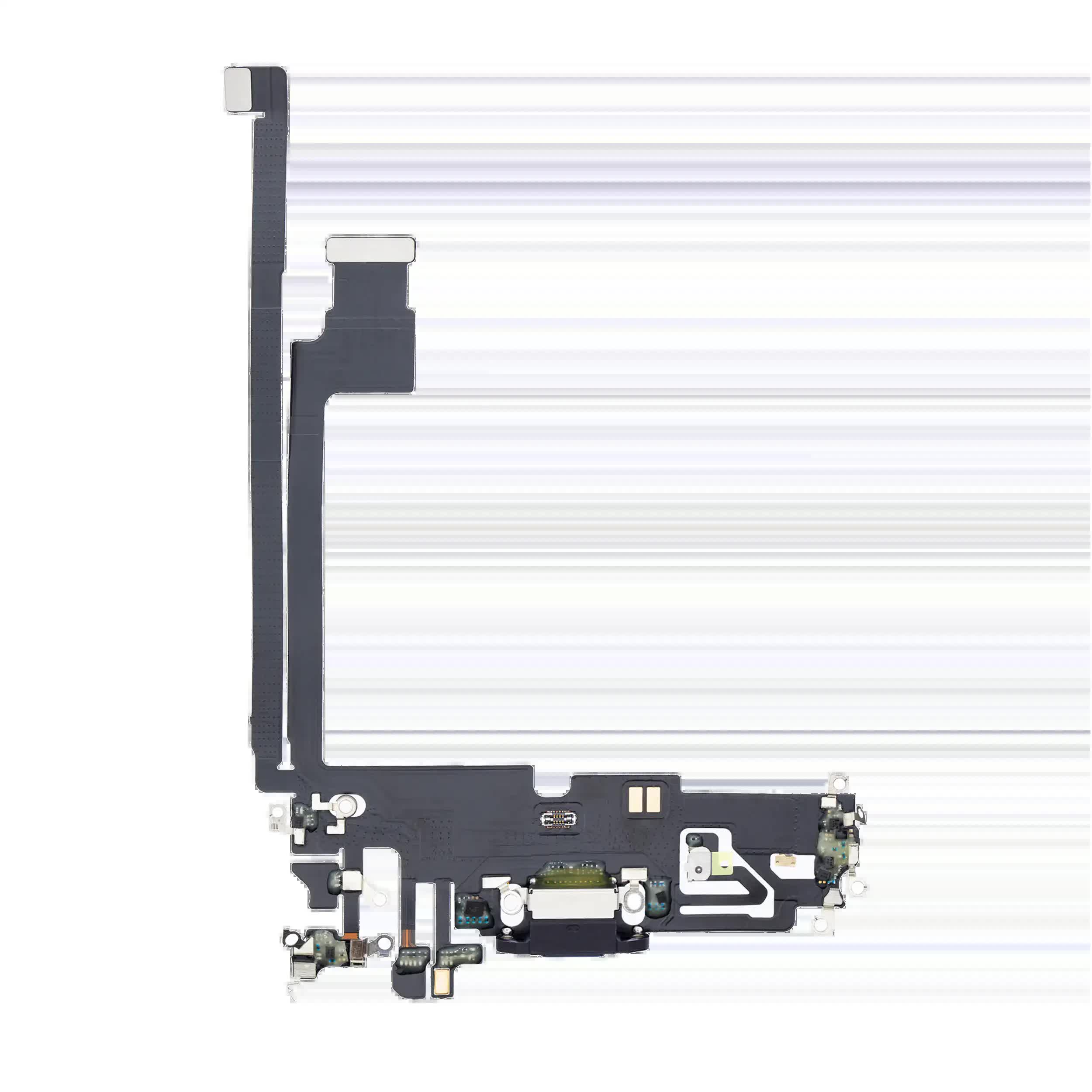 Ladebuchse Flexkabel für iPhone 12 Pro Max (Aftermarket Plus) (Graphite)