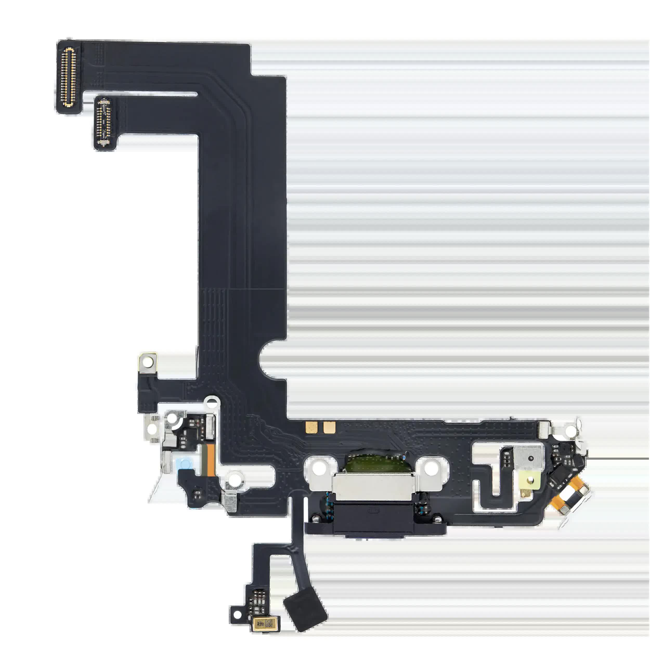 Ladebuchse Flexkabel für iPhone 12 Mini (Aftermarket Plus) (Black (Schwarz))