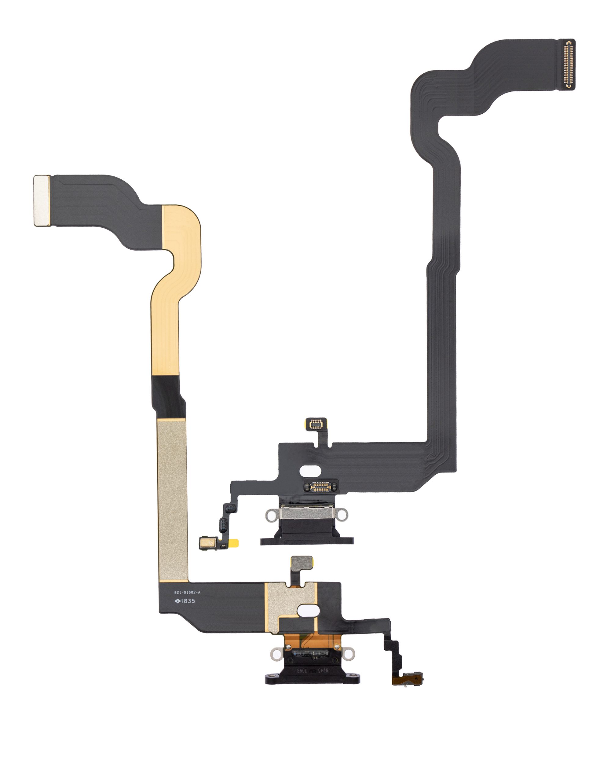 Ladebuchse Flexkabel für iPhone X (Premium) (Space Gray) – Bild 2