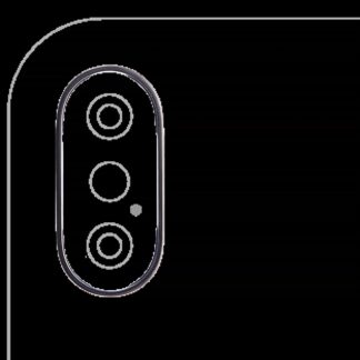 Rückkamera-Blendenring einzeln für iPhone X (Space Gray) (10er-Pack)