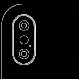 Rückkamera-Blendenring einzeln für iPhone X (Silver (Silber)) (10er-Pack)