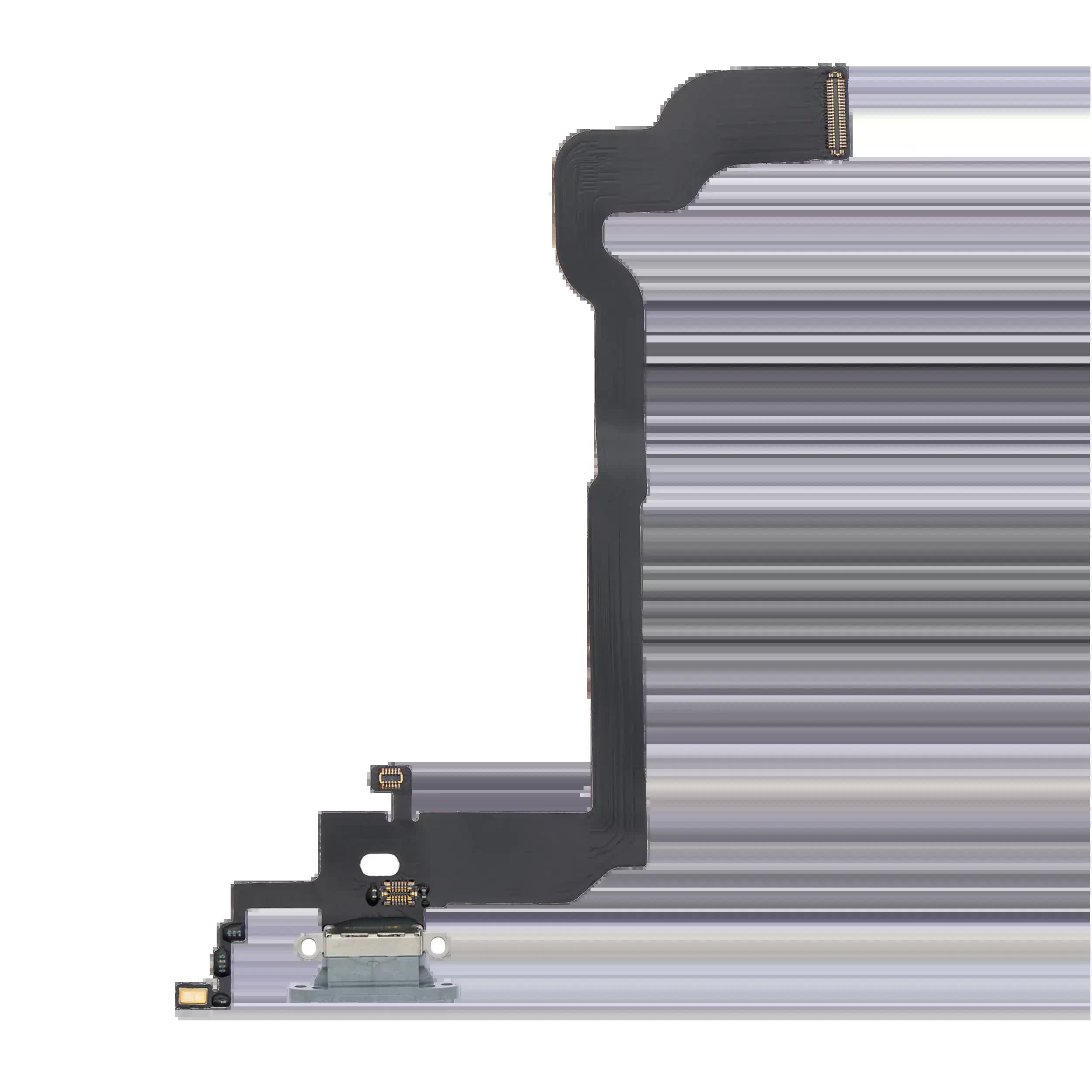 Ladebuchse Flexkabel für iPhone X (Aftermarket) (Silver (Silber))