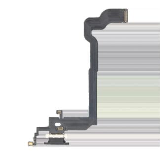 Ladebuchse Flexkabel für iPhone X (Aftermarket) (Space Gray)