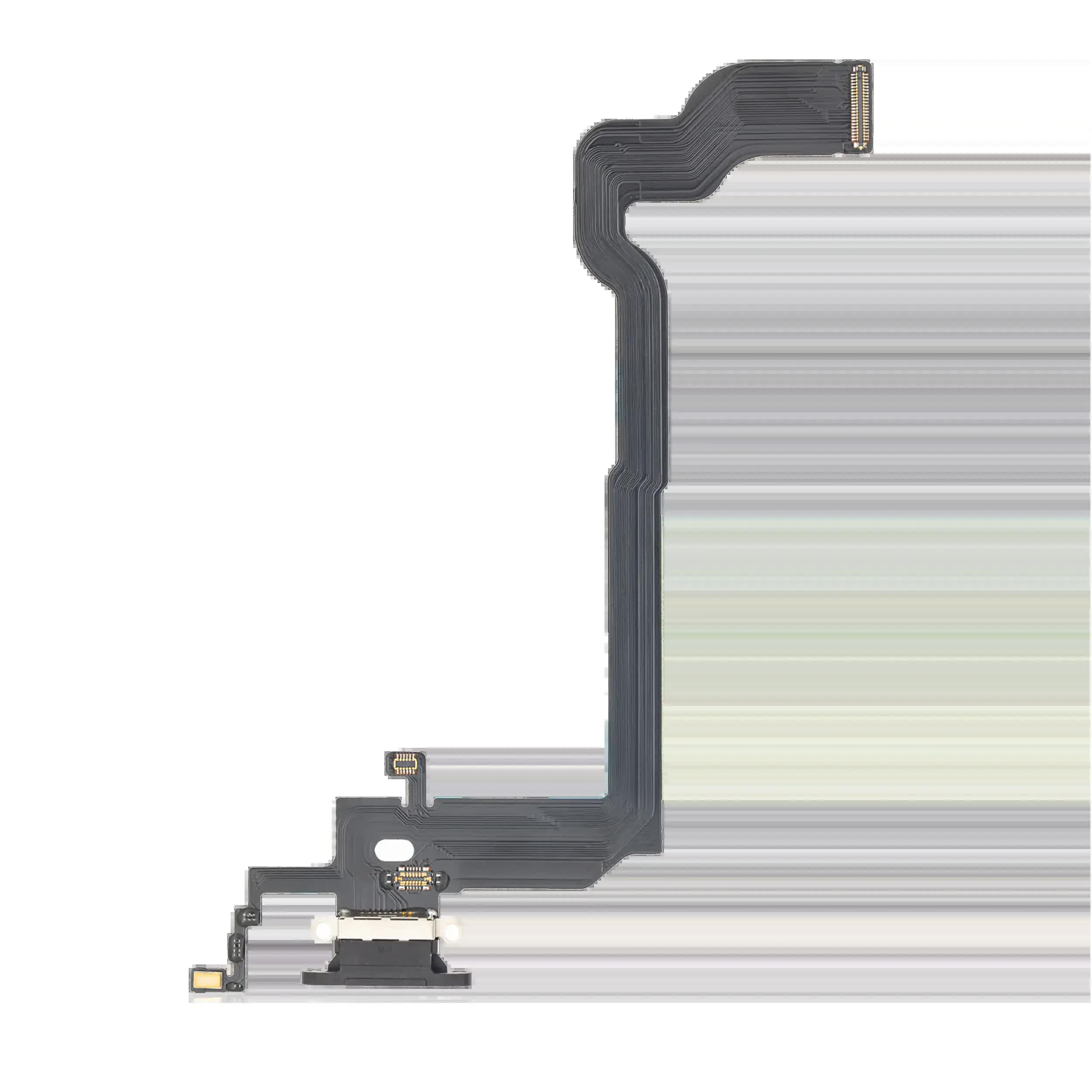 Ladebuchse Flexkabel für iPhone X (Aftermarket) (Space Gray)