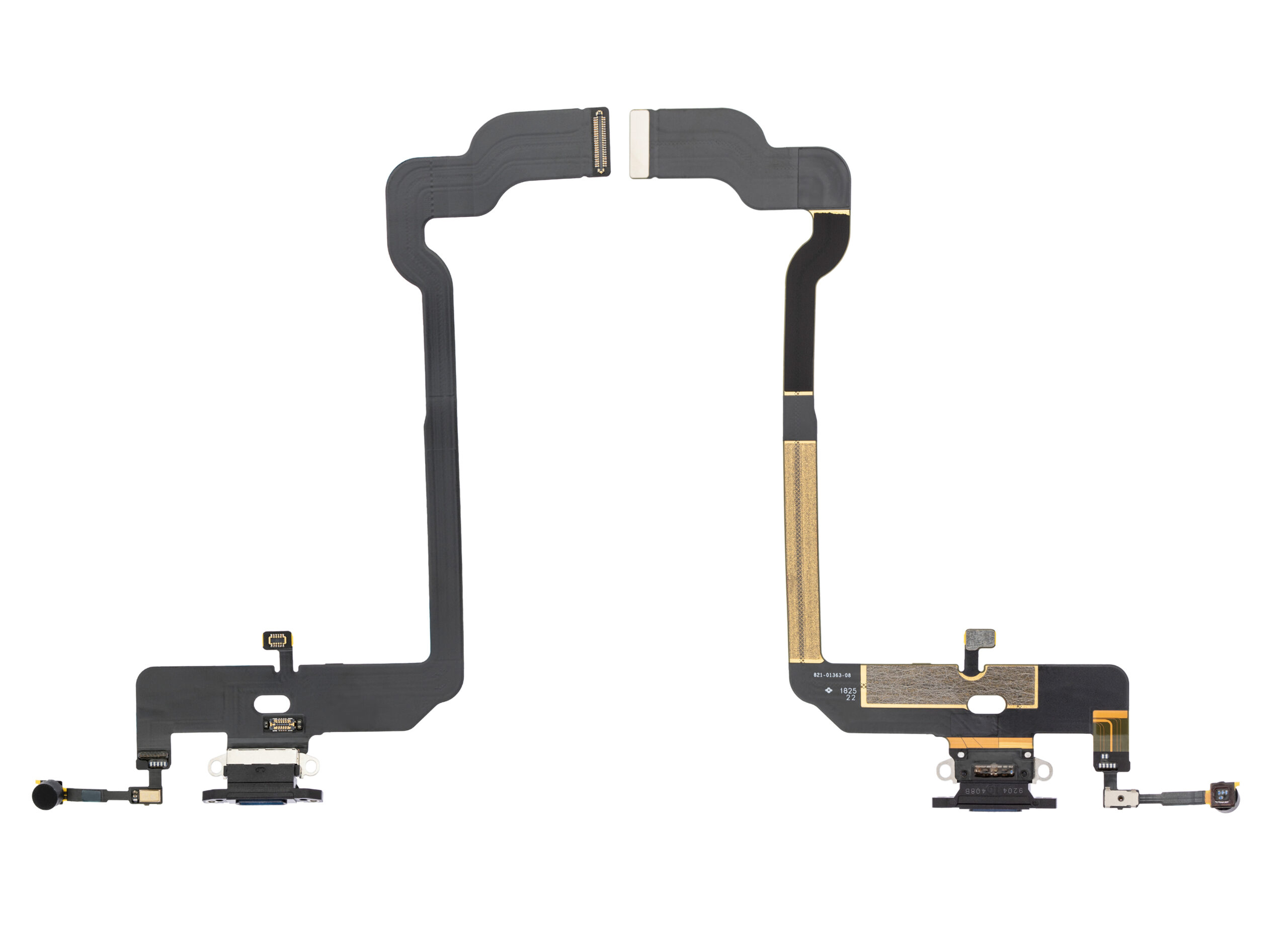 Ladebuchse Flexkabel für iPhone XS (Premium) (Space Gray) – Bild 2