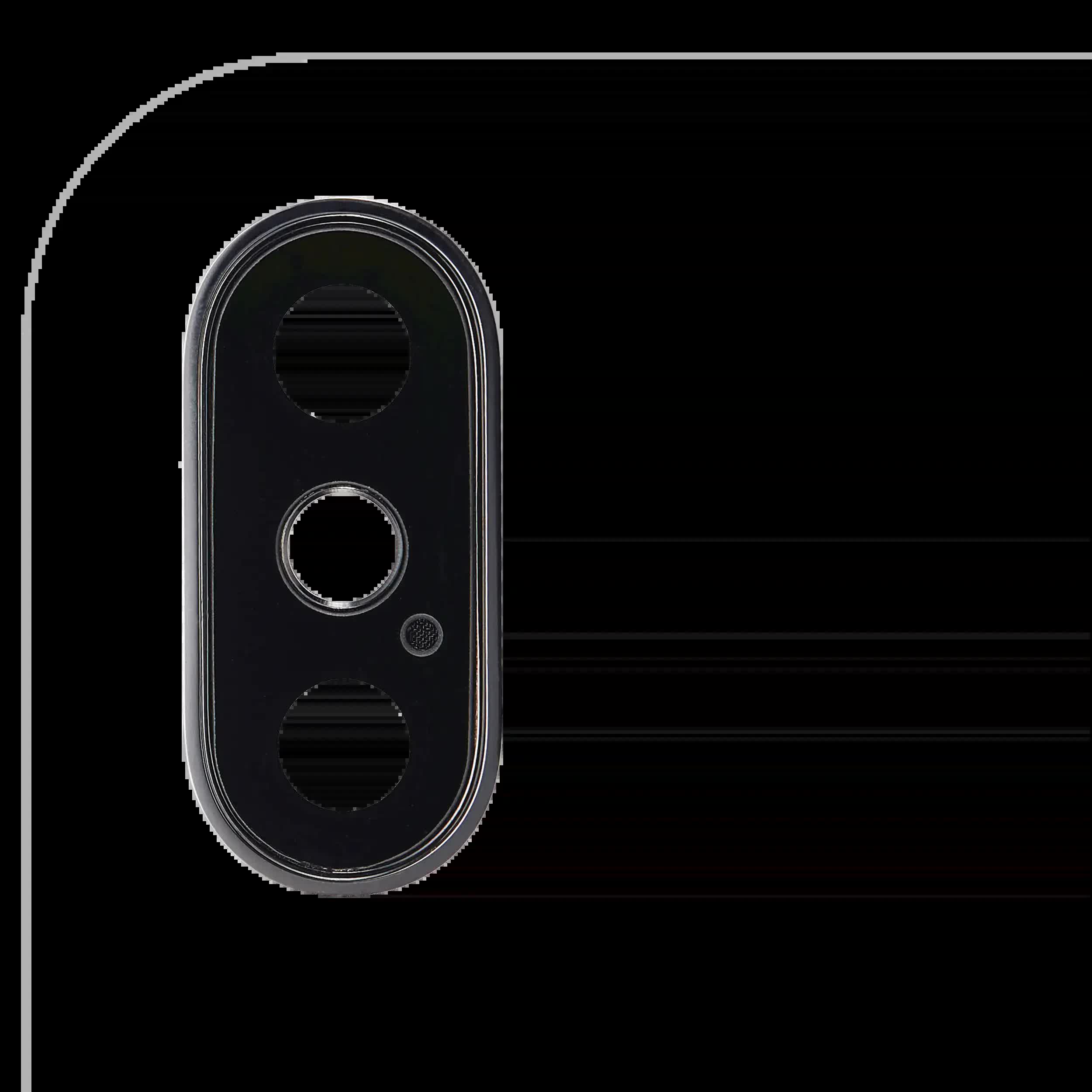 Rückkamera-Glas mit Halterung und Blende für iPhone XS / XS Max (Silver (Silber))