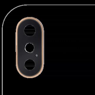 Rückkamera-Glas mit Halterung und Blende für iPhone XS / XS Max (Gold)