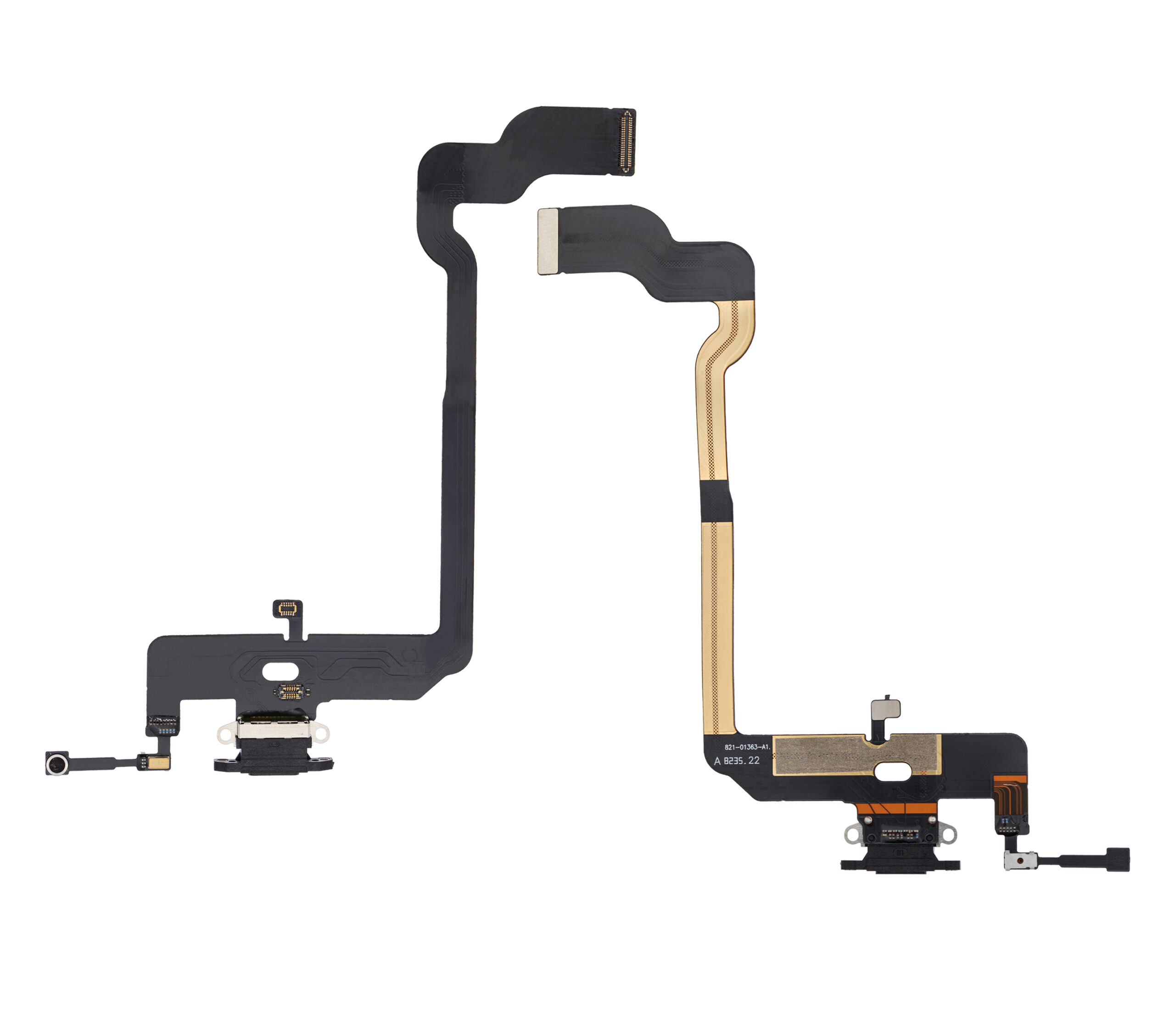 Ladebuchse Flexkabel für iPhone XS (Aftermarket) (Space Gray) – Bild 2