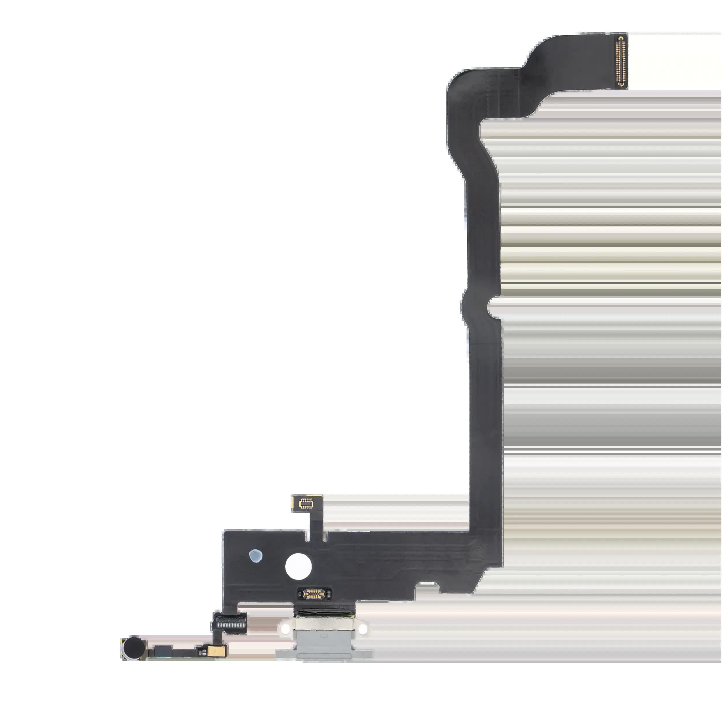 Ladebuchse Flexkabel für iPhone XS Max (Premium) (Silver (Silber))