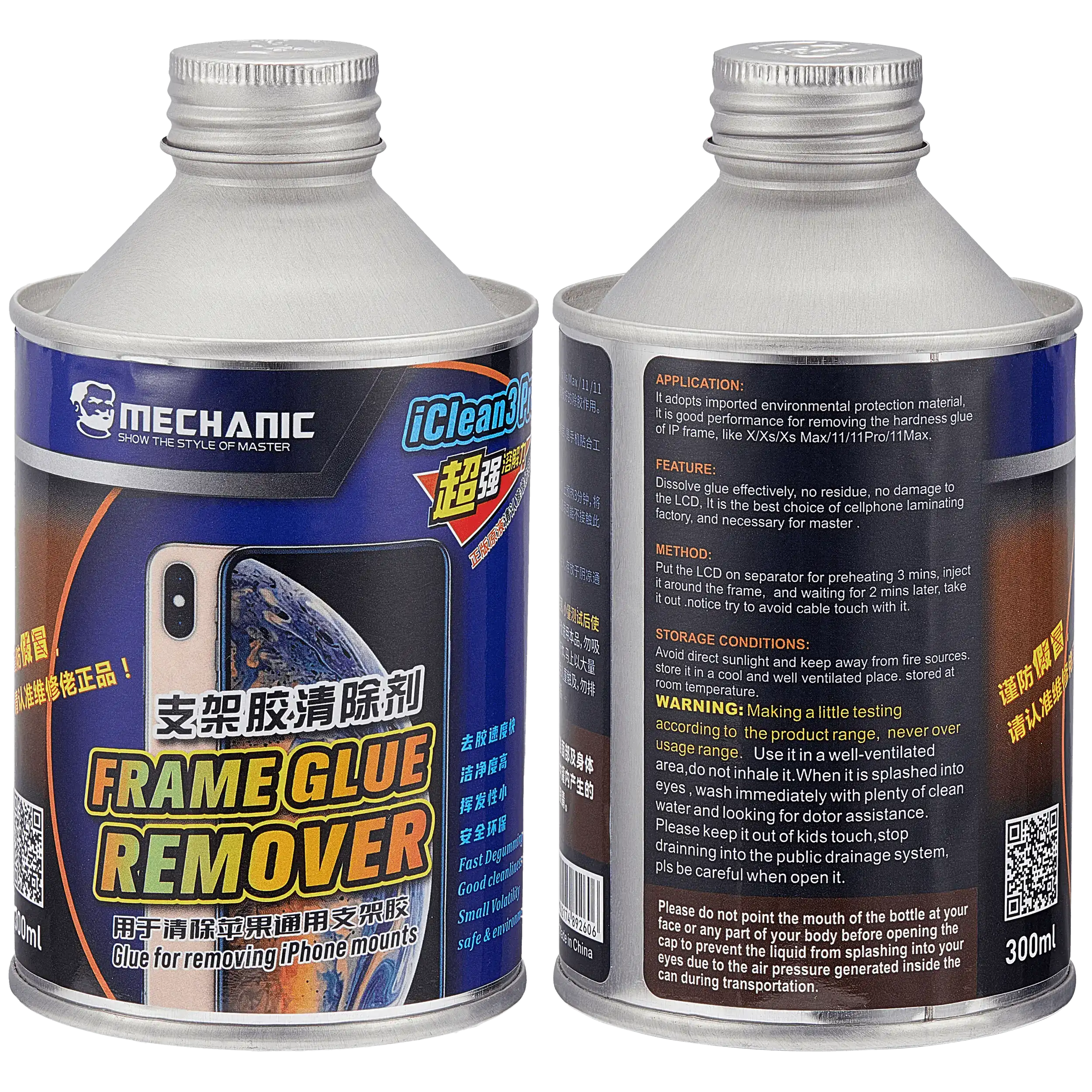 iClean3 Rahmen Kleber Remover 250ml (Mechanic) – Bild 2