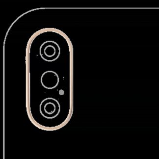 Rückkamera-Blendenring einzeln für iPhone XS / XS Max (Gold) (10er-Pack)