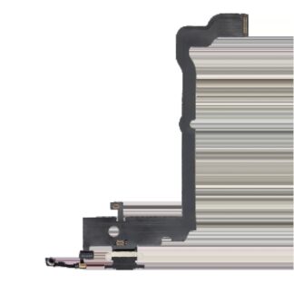 Ladebuchse Flexkabel für iPhone XS Max (Aftermarket) (Space Gray)