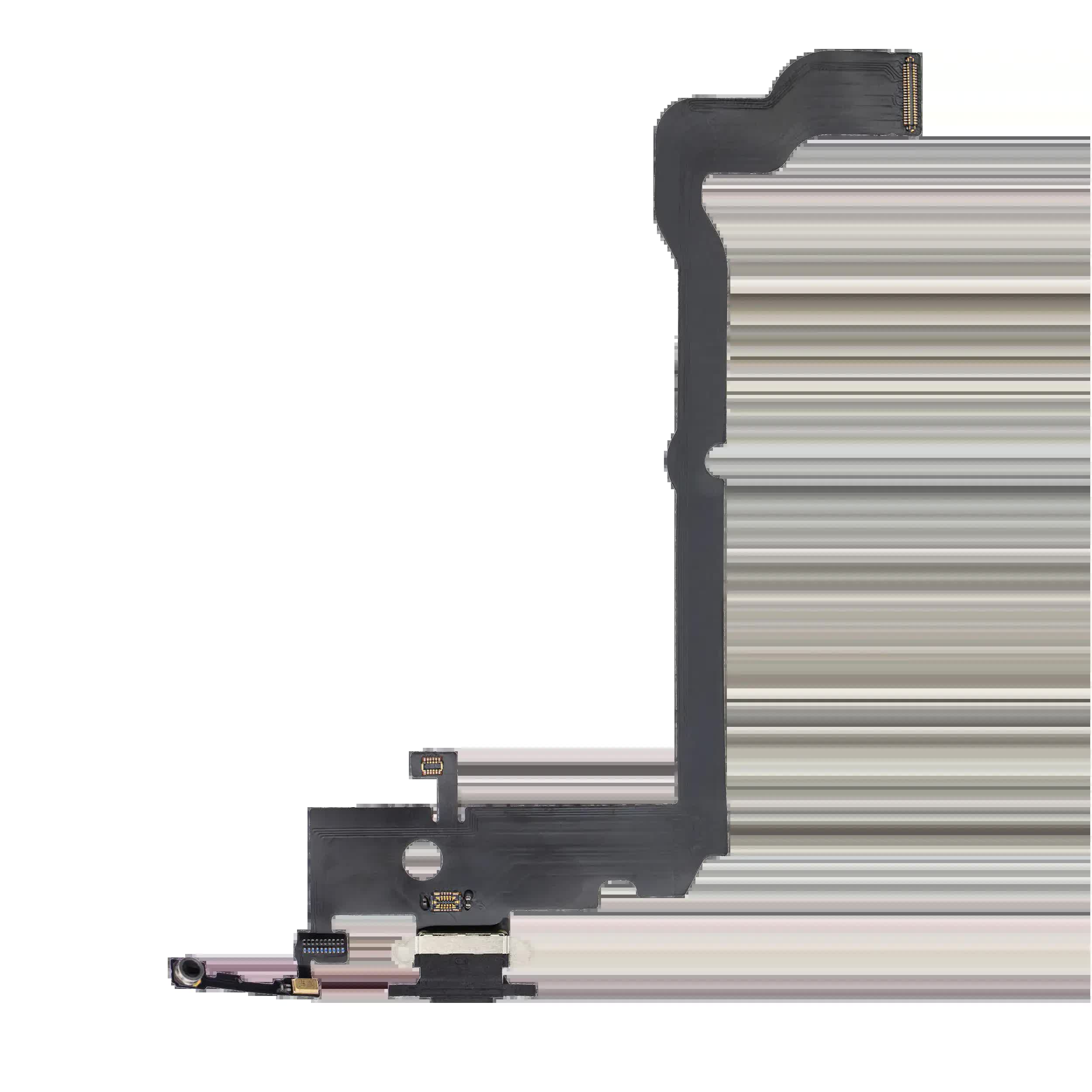 Ladebuchse Flexkabel für iPhone XS Max (Aftermarket) (Space Gray)