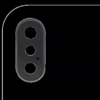Rückkamera-Glas mit Halterung und Blende für iPhone X (Real Sapphire) (Premium) (Space Gray)
