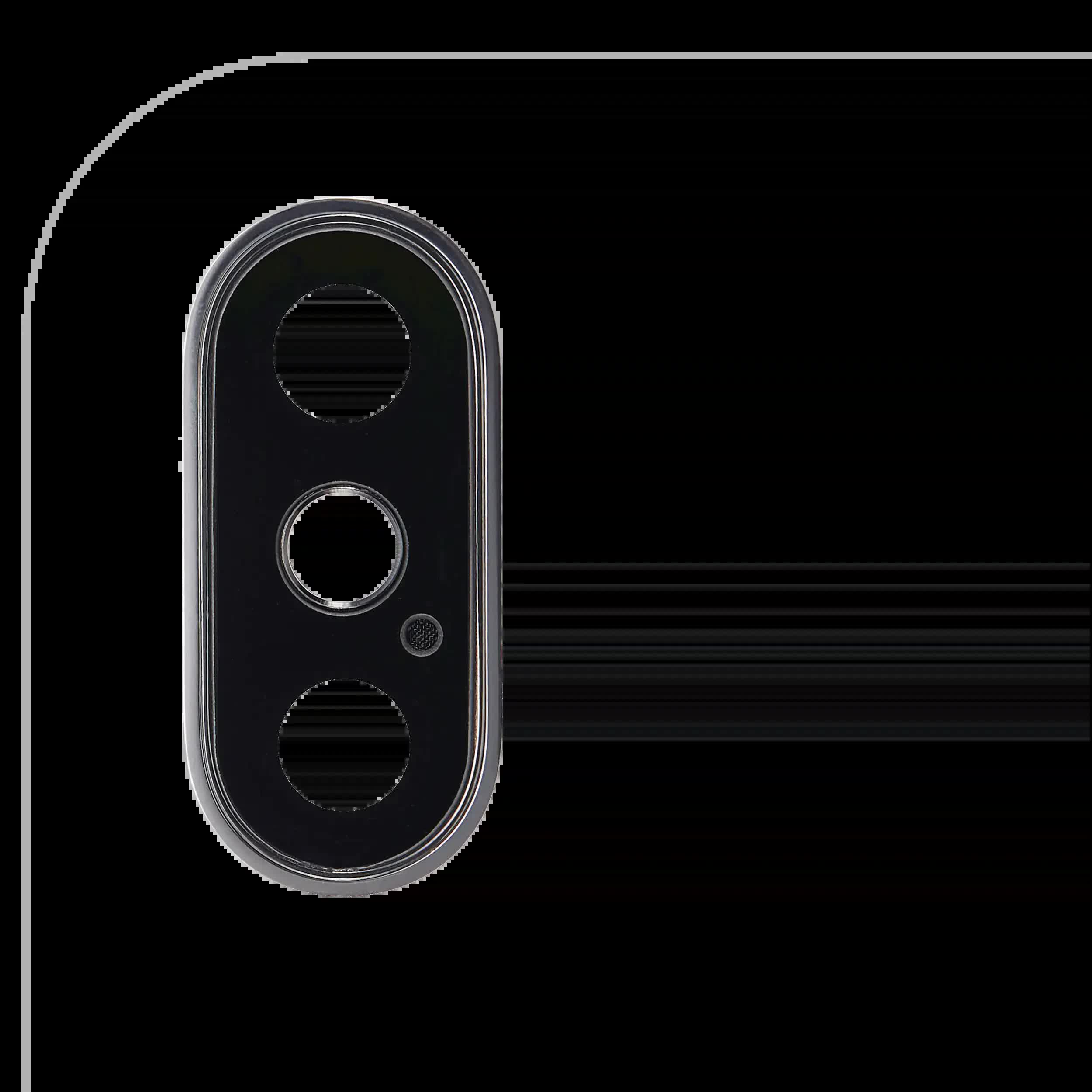 Rückkamera-Glas mit Halterung und Blende für iPhone XS / XS Max (Real Sapphire) (Premium) (Silver (Silber))