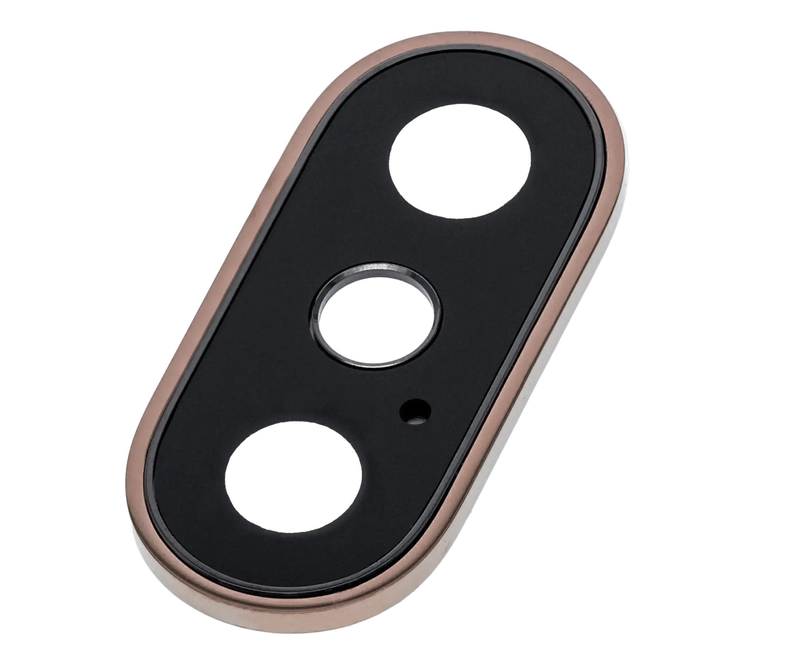Rückkamera-Glas mit Halterung und Blende für iPhone XS / XS Max (Real Sapphire) (Premium) (Gold) – Bild 4