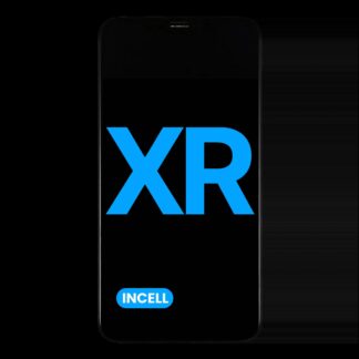LCD Display mit Stahlplatte vormontiert für iPhone XR (Aftermarket: AQ7 / Incell)