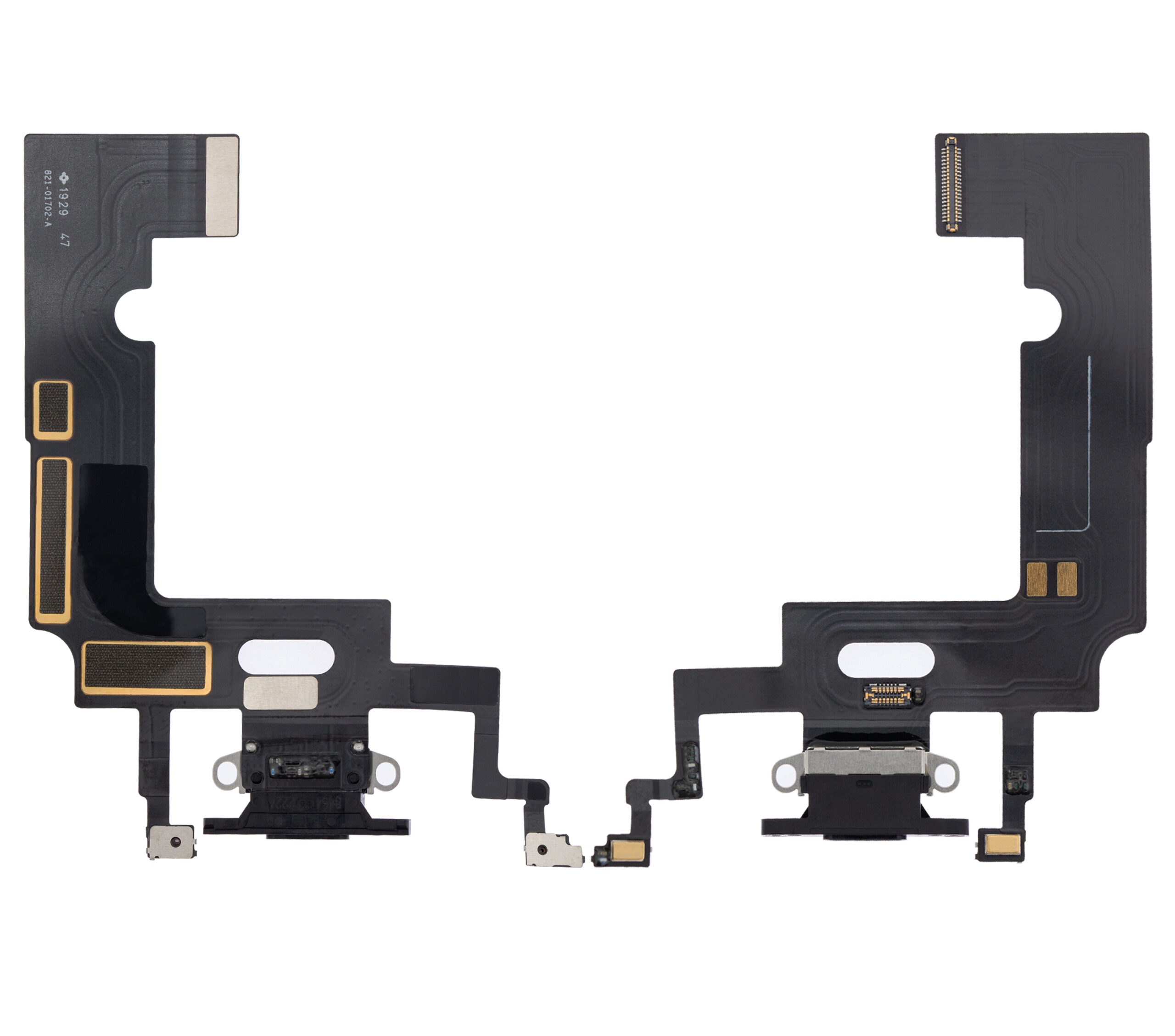 Ladebuchse Flexkabel für iPhone XR (Premium) (Black (Schwarz)) – Bild 2