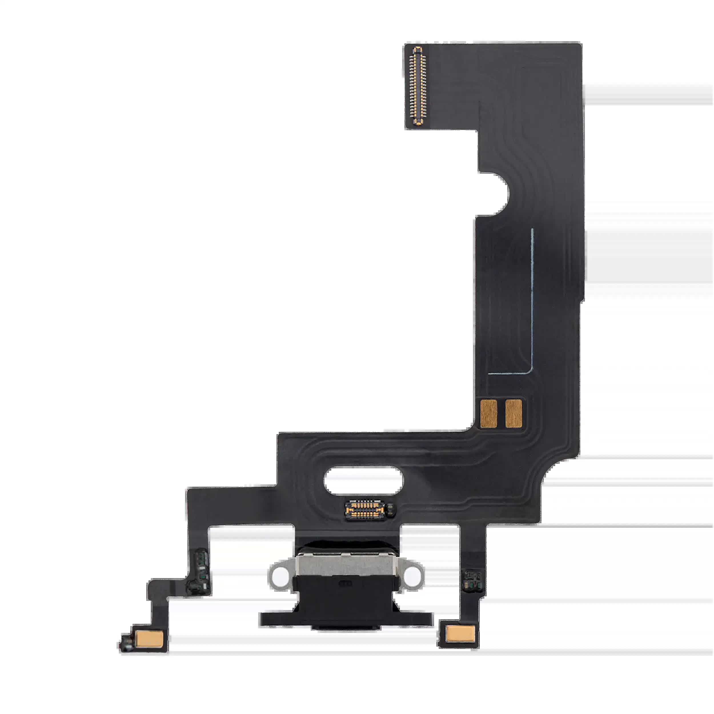 Ladebuchse Flexkabel für iPhone XR (Premium) (Black (Schwarz))