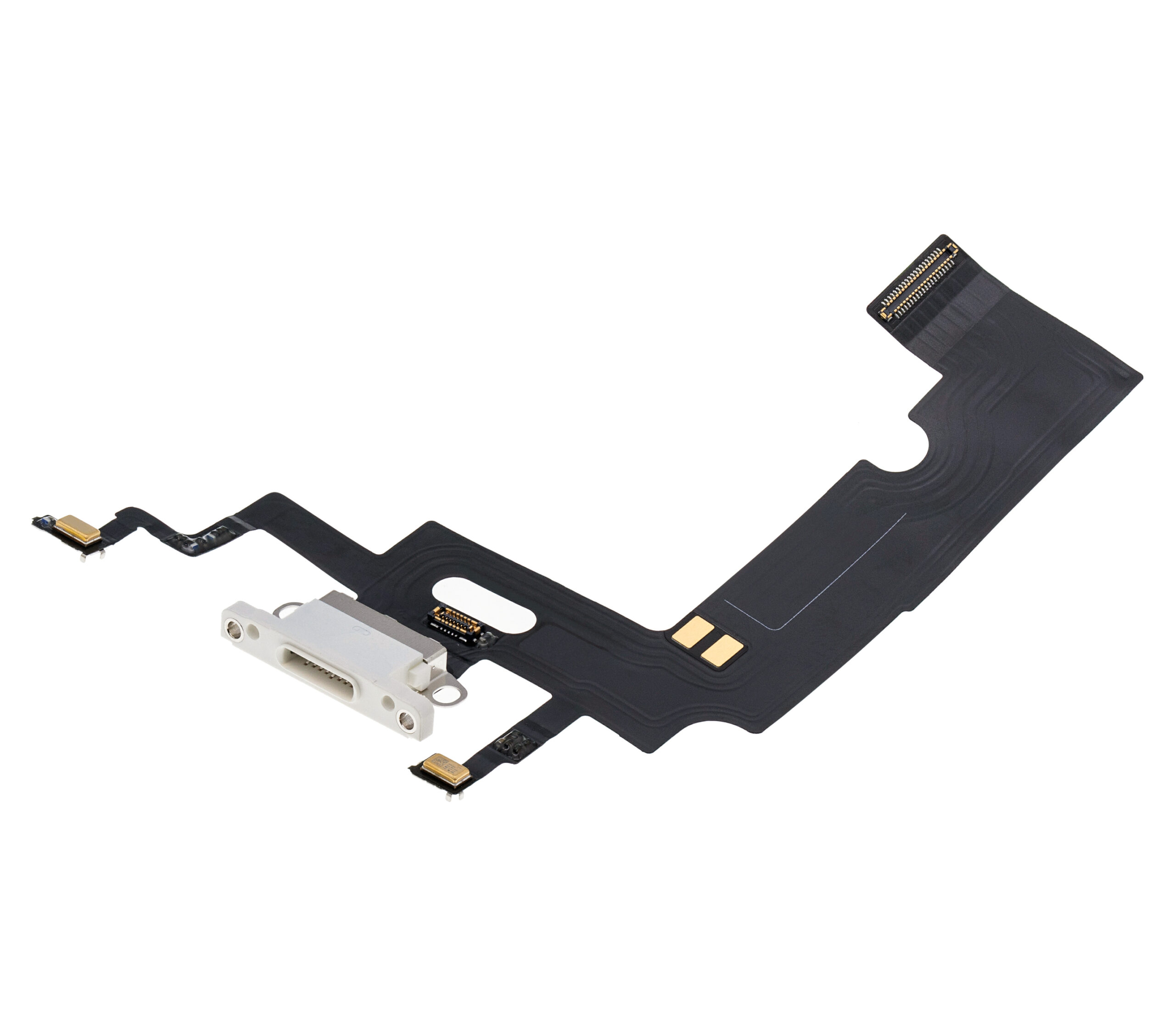 Ladebuchse Flexkabel für iPhone XR (Premium) (White (Weiß)) – Bild 4