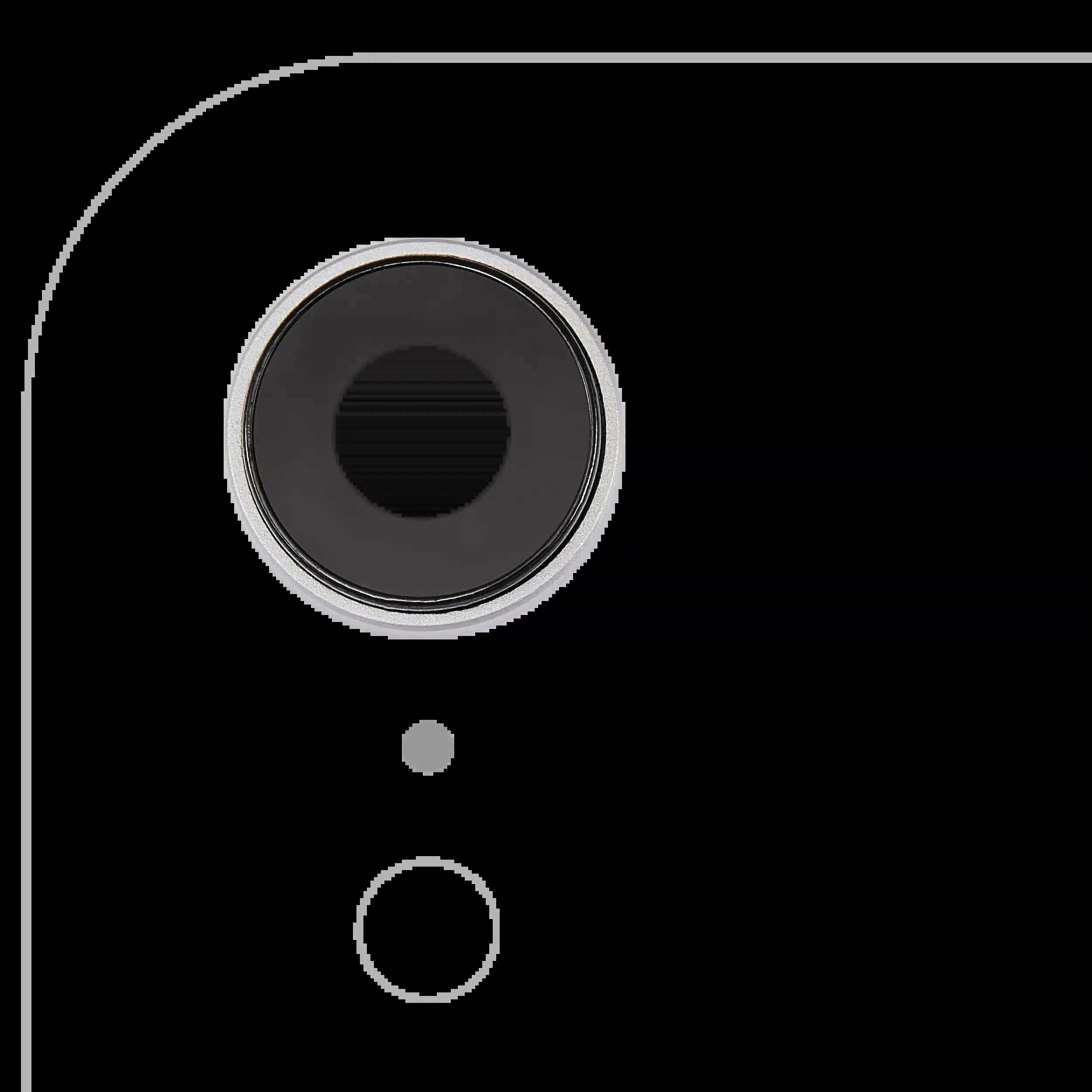 Rückkamera-Glas mit Halterung und Blende für iPhone XR (Aftermarket Plus) (White (Weiß)) (10er-Pack)