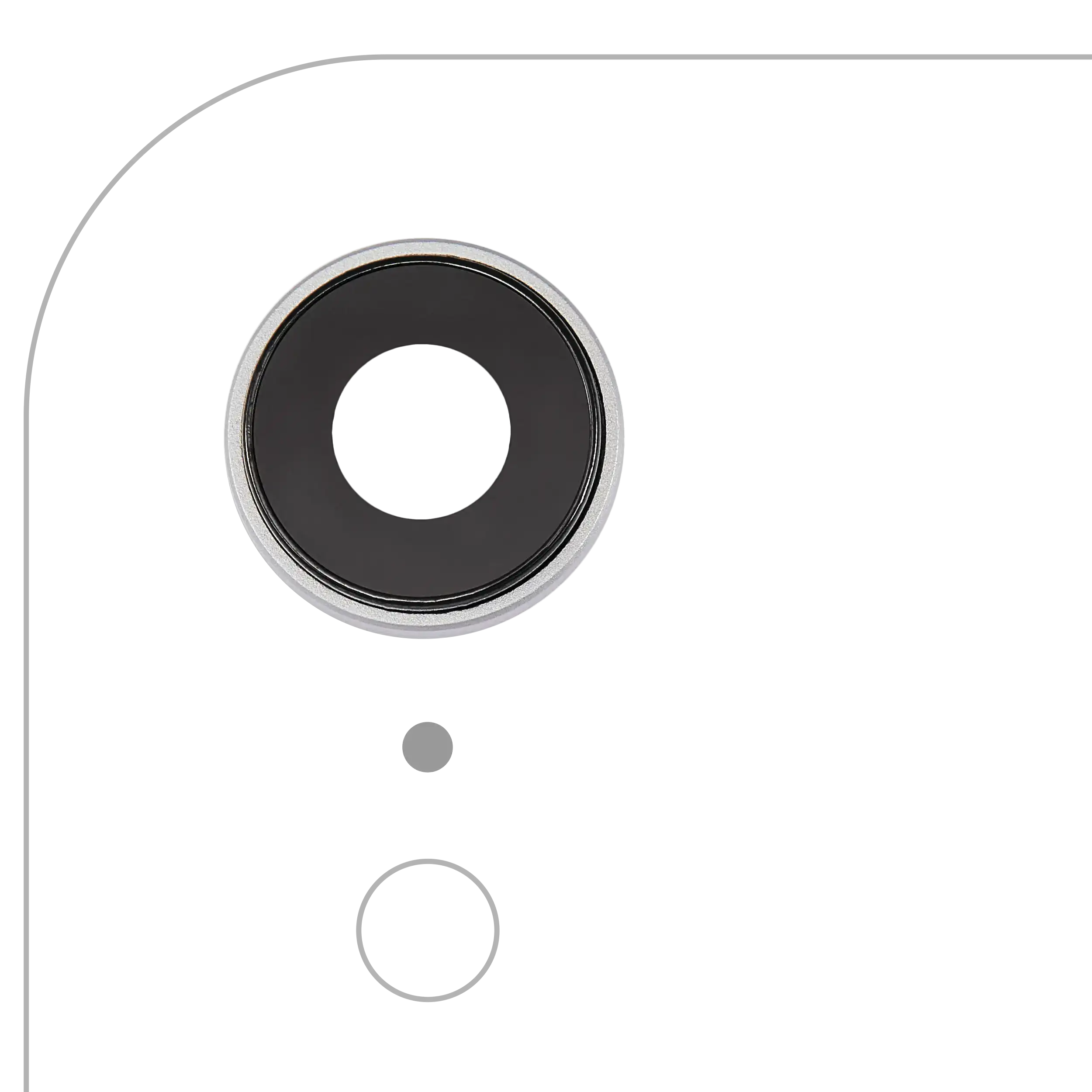 Rückkamera-Glas (nur Glas) mit Klebefolie für iPhone XR (Aftermarket Plus) (10er-Pack) – Bild 3