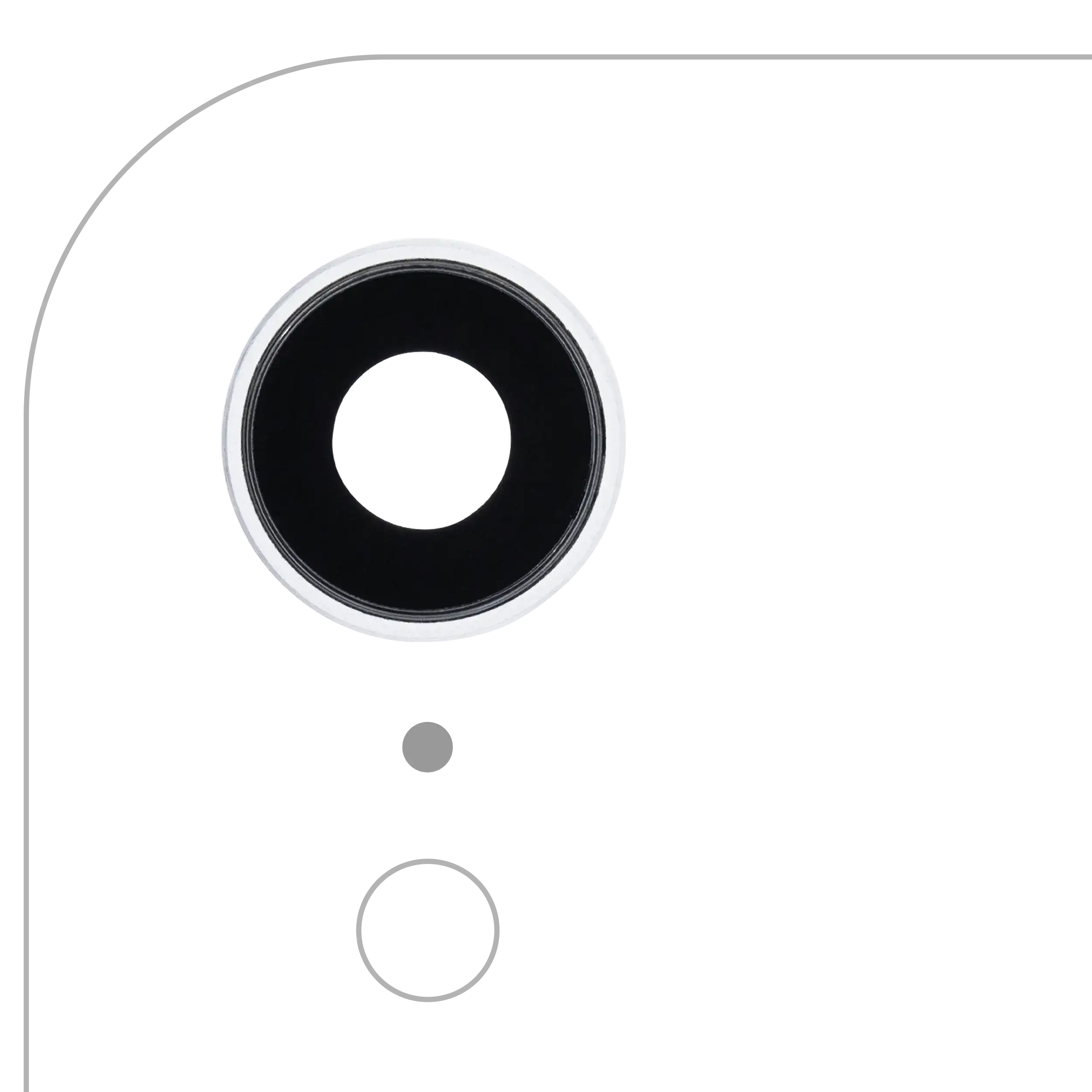 Rückkamera-Glas (nur Glas) mit Klebefolie für iPhone XR (Aftermarket Plus) (10er-Pack) – Bild 5