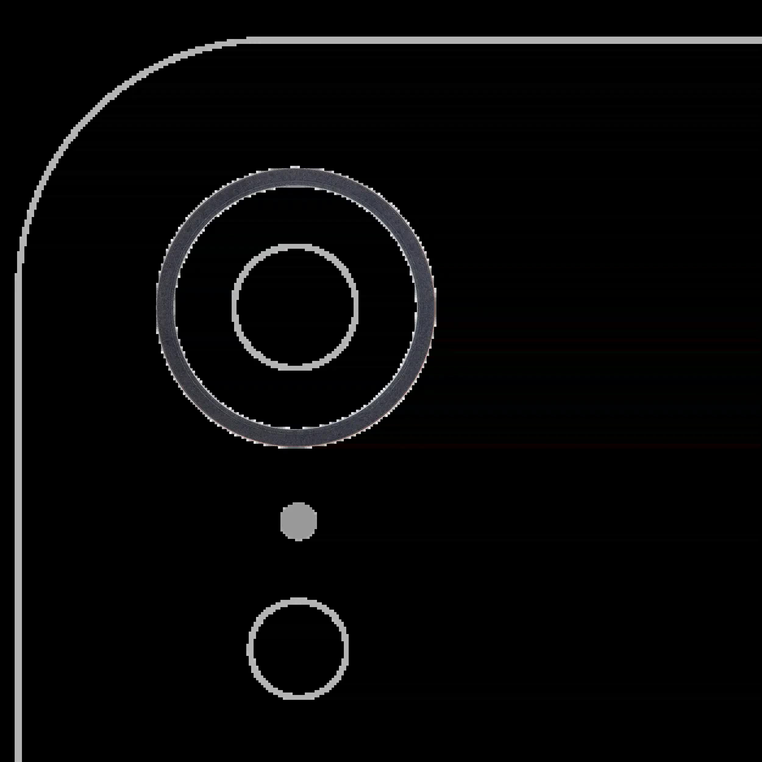 Rückkamera-Blendenring einzeln für iPhone XR (Black (Schwarz)) (10er-Pack)