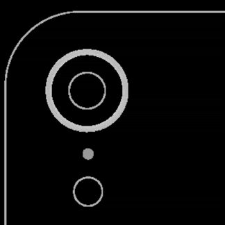 Rückkamera-Blendenring einzeln für iPhone XR (White (Weiß)) (10er-Pack)