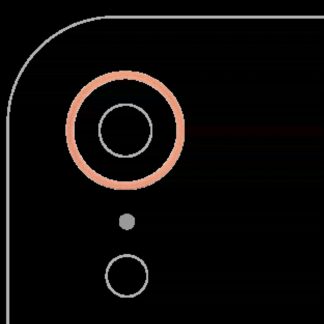 Rückkamera-Blendenring einzeln für iPhone XR (Coral) (10er-Pack)
