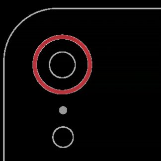 Rückkamera-Blendenring einzeln für iPhone XR (Red (Rot)) (10er-Pack)