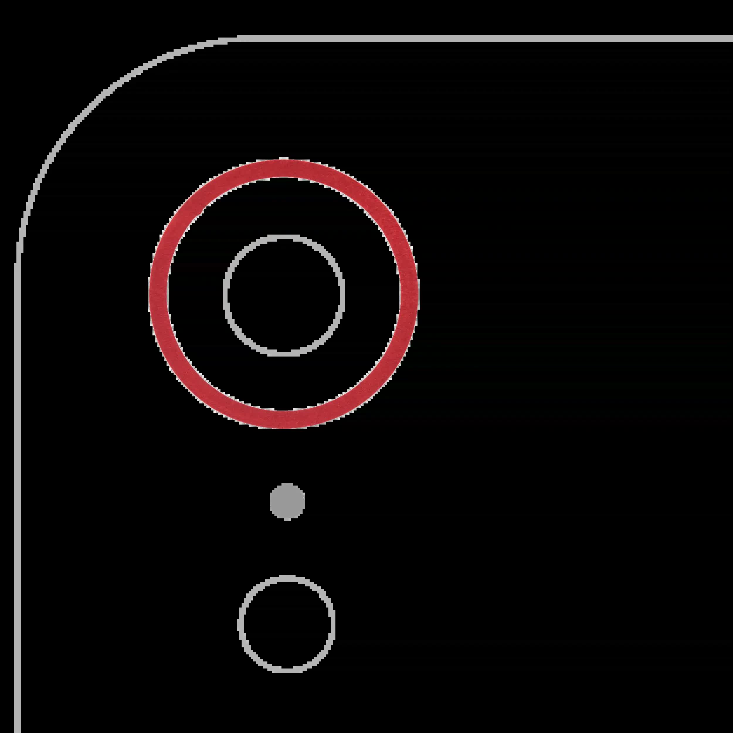 Rückkamera-Blendenring einzeln für iPhone XR (Red (Rot)) (10er-Pack)