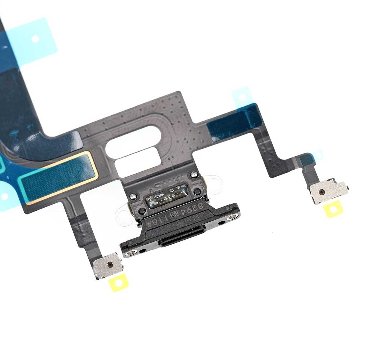 Ladebuchse Flexkabel für iPhone XR (Aftermarket) (Black (Schwarz)) – Bild 3
