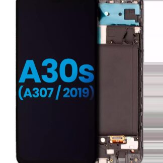 LCD Display mit Rahmen (ohne Fingerabdrucksensor) für Samsung Galaxy A30s (A307 / 2019) (Aftermarket: Incell)