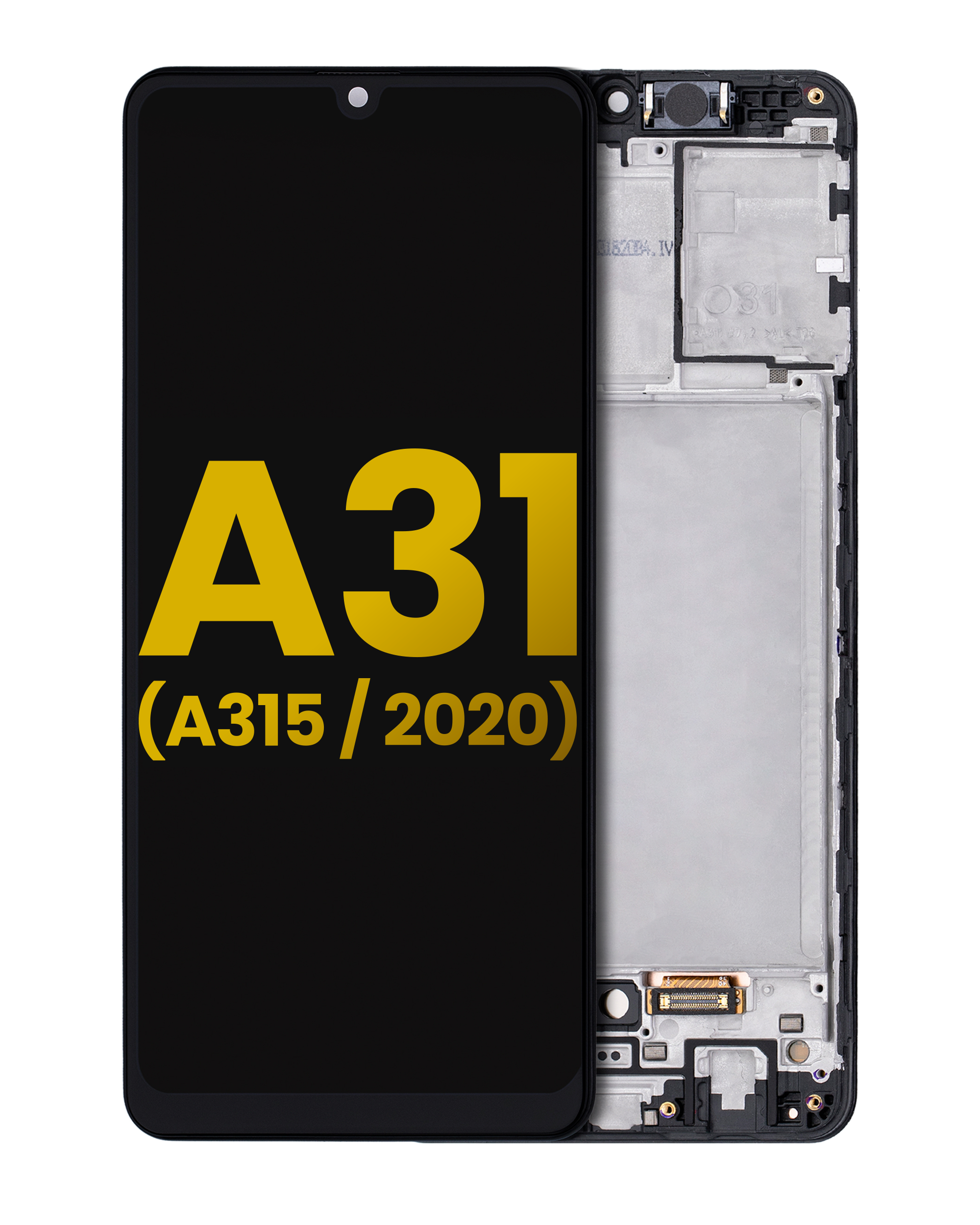 OLED Display mit Rahmen für Samsung Galaxy A31 (A315 / 2020) (Service Pack) – Bild 5