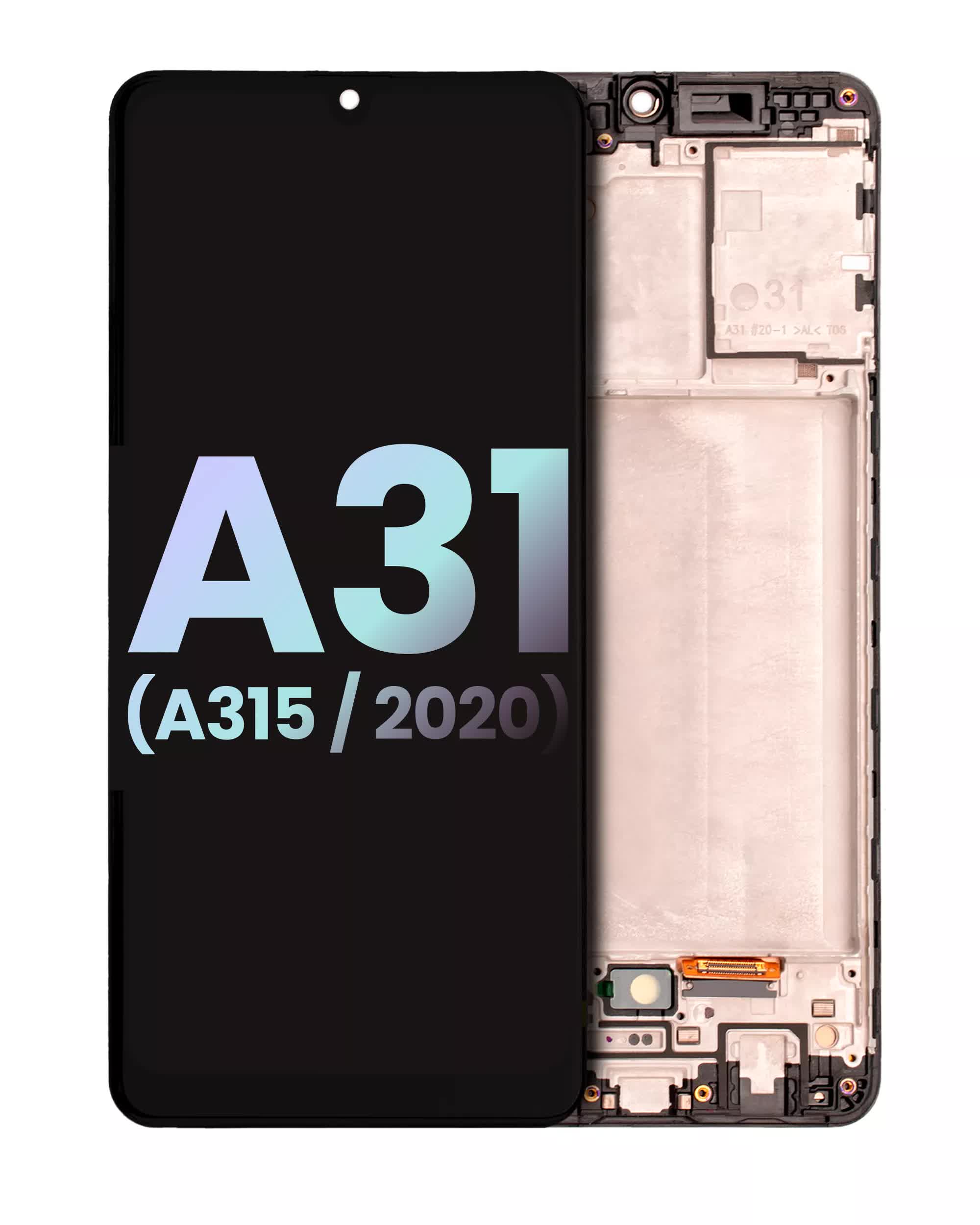 OLED Display mit Rahmen für Samsung Galaxy A31 (A315 / 2020) (Service Pack)