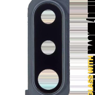 Rückkamera-Glas mit Halterung / Blende für Samsung Galaxy A30s (A307 / 2019) (Black (Schwarz))