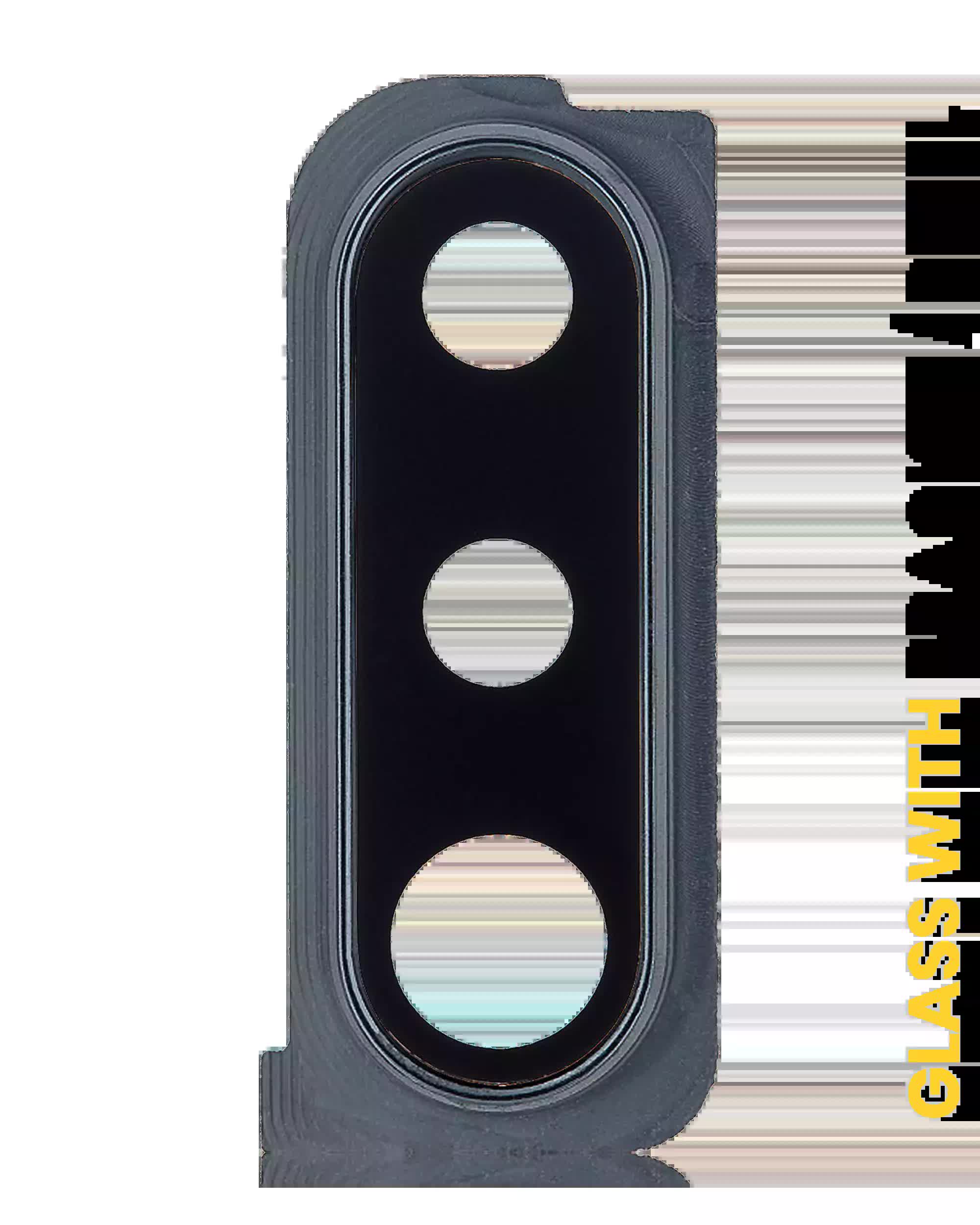 Rückkamera-Glas mit Halterung / Blende für Samsung Galaxy A30s (A307 / 2019) (Black (Schwarz))