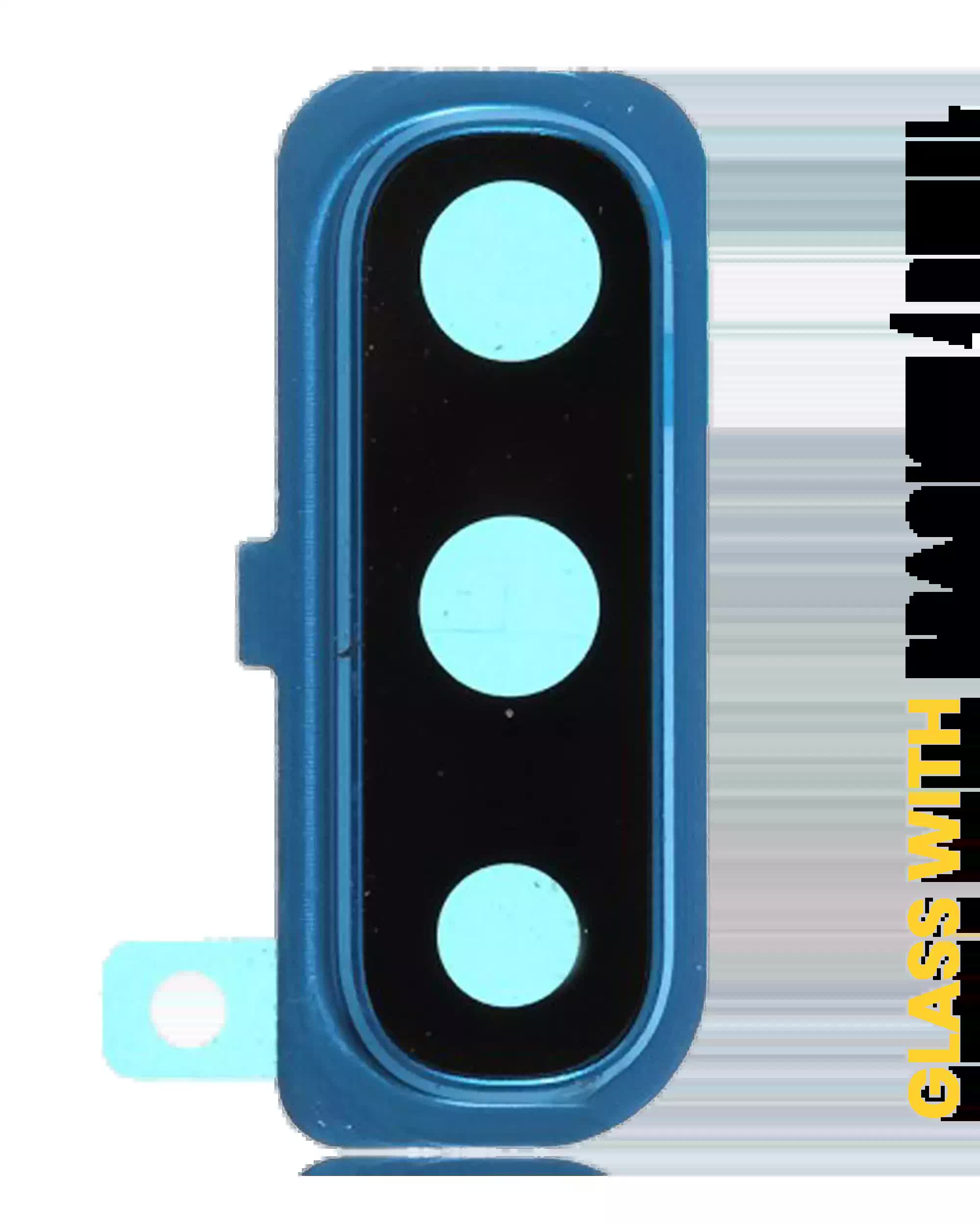 Rückkamera-Glas mit Halterung / Blende für Samsung Galaxy A30s (A307 / 2019) (Blue (Blau))