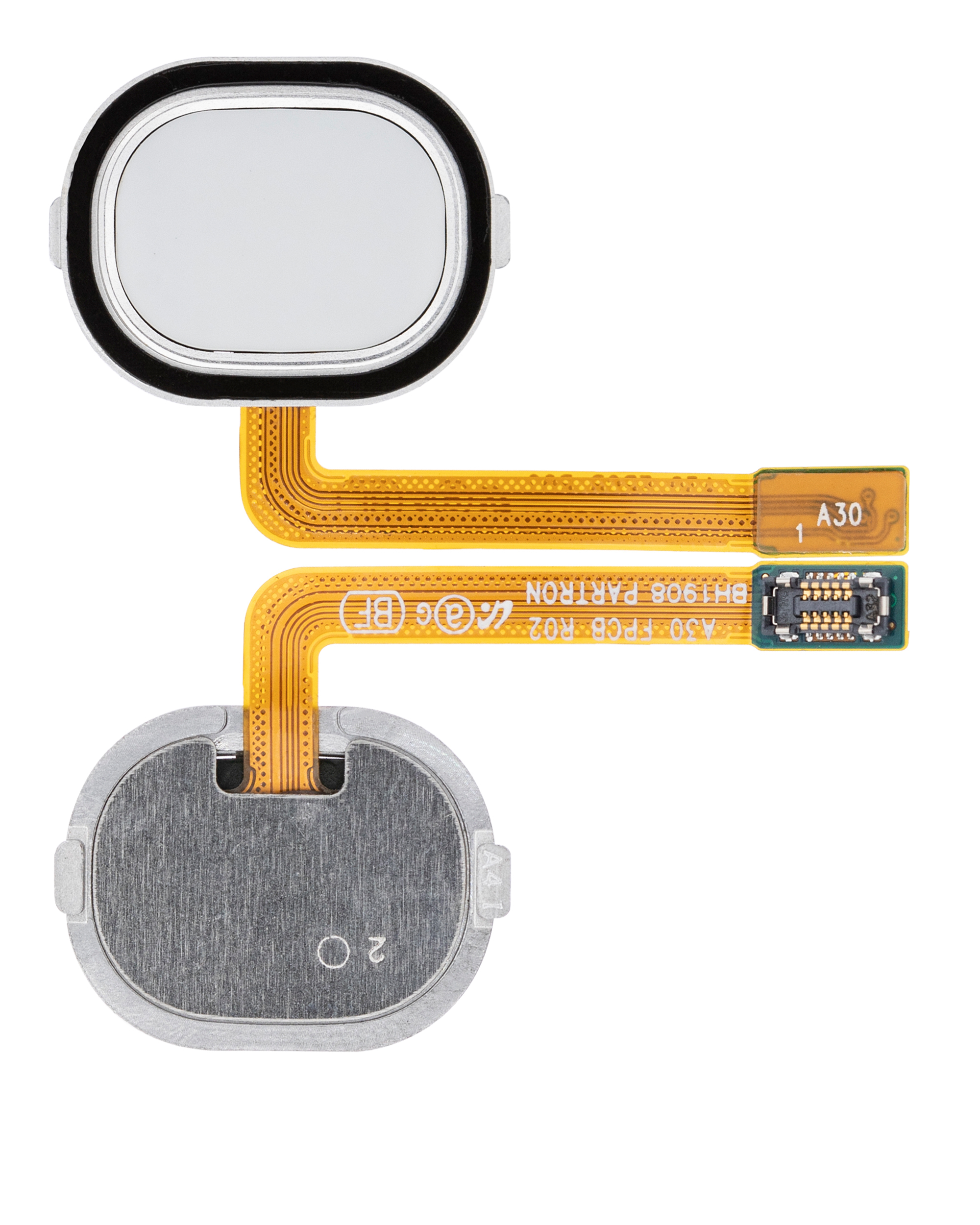 Fingerabdrucksensor mit Flexkabel für Samsung Galaxy A30 (A305 / 2019) / A40 (A405 / 2019) (White (Weiß)) – Bild 2