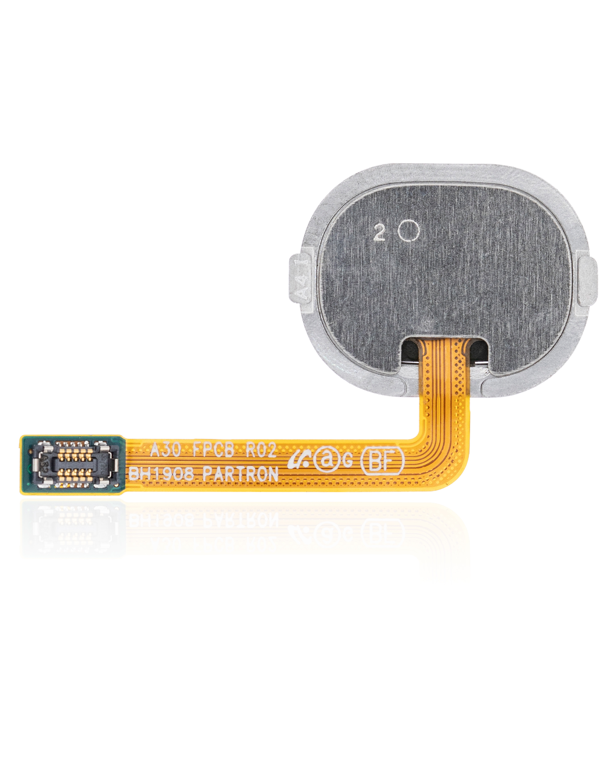 Fingerabdrucksensor mit Flexkabel für Samsung Galaxy A30 (A305 / 2019) / A40 (A405 / 2019) (White (Weiß)) – Bild 3