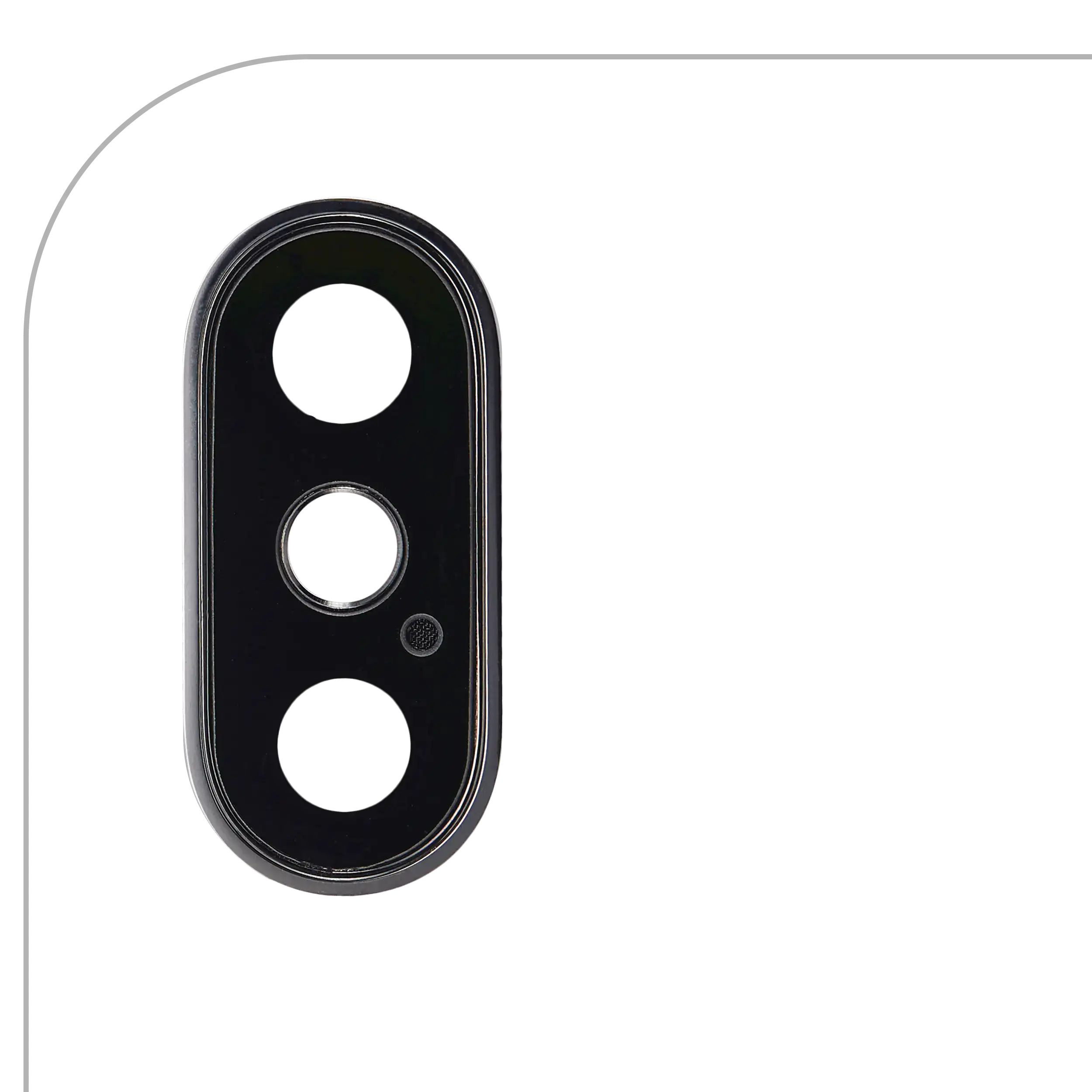 Rückkamera-Glas (nur Glas) mit Klebefolie für iPhone XS / XS Max (Real Sapphire) (Premium) (10er-Pack) – Bild 3