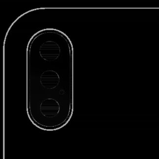 Rückkamera-Glas (nur Glas) mit Klebefolie für iPhone XS / XS Max (Real Sapphire) (Premium) (10er-Pack)