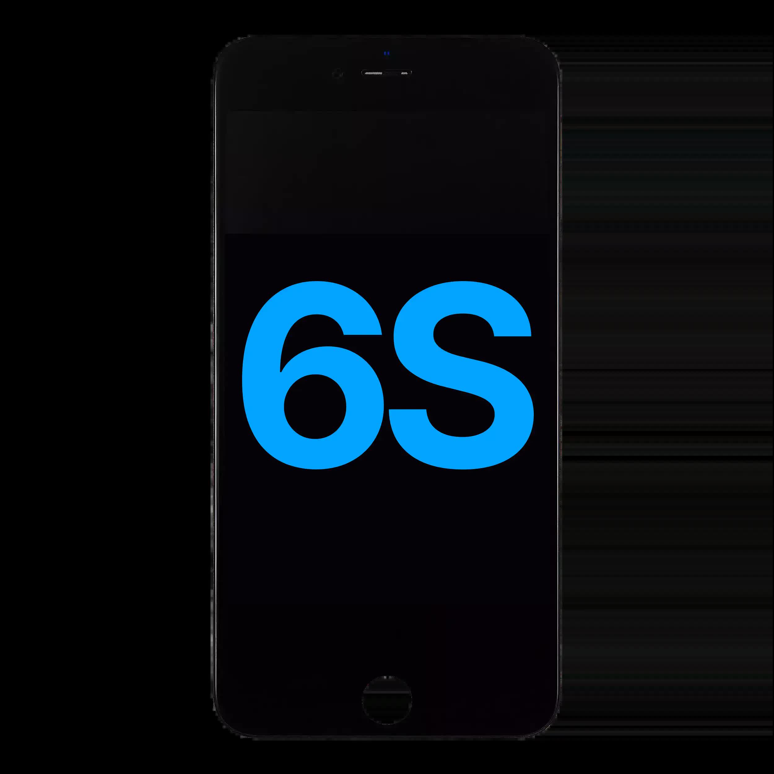 LCD Display mit Stahlplatte für iPhone 6S (Aftermarket) (Black (Schwarz))