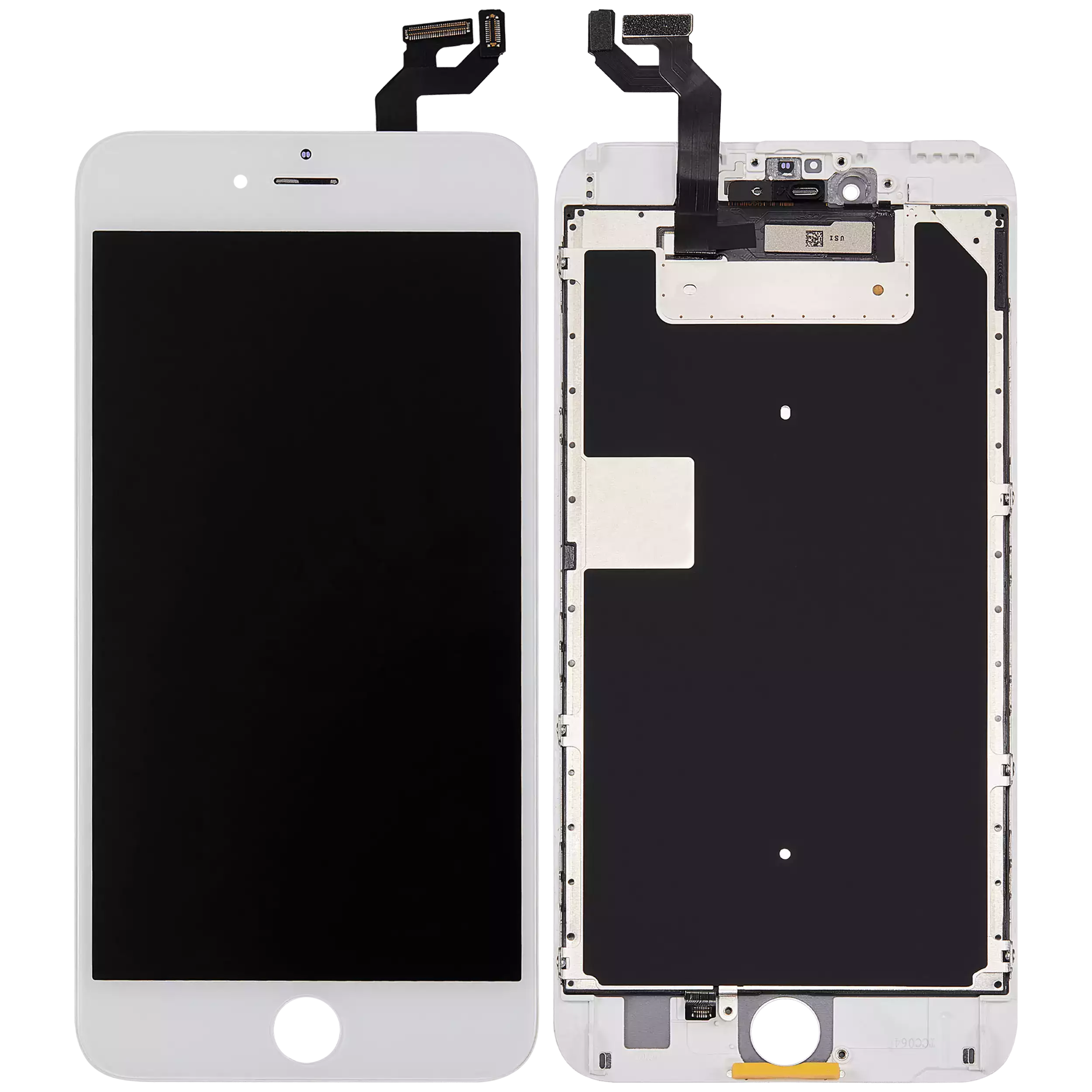 LCD Display mit Stahlplatte für iPhone 6S Plus (Aftermarket) (White (Weiß)) – Bild 2